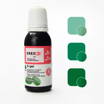Краситель пищевой гелевый Kreda S-gel 40 авокадо 20 мл