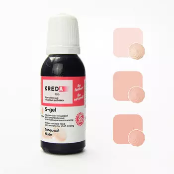 Краситель пищевой гелевый Kreda S-gel 53 телесный 20 мл