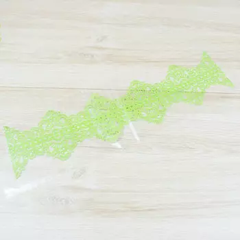 Кружево из айсинга Королевское салатовое-2 1 шт