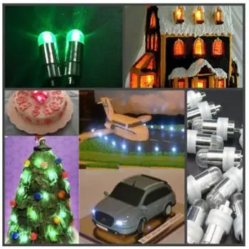 Лампочка для украшения торта (LED) зеленый 5 шт