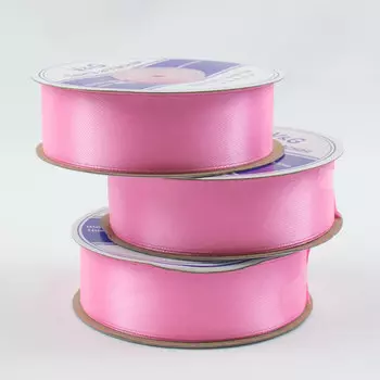 Лента атласная Ярко-розовая 2,5 см