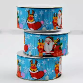 Лента репсовая Новогодняя