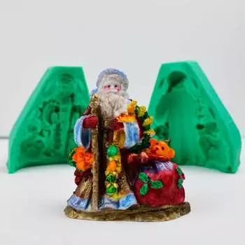 Молд 3D Супер Дед Мороз с подарками