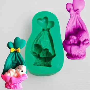 Молд Младенец в колыбели