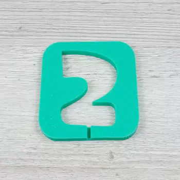 Молд силиконовый для леденцов и шоколада Цифра два