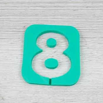 Молд силиконовый для леденцов и шоколада Цифра восемь