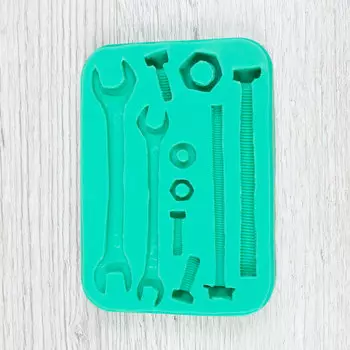 Молд силиконовый Ключи, болты и гайки