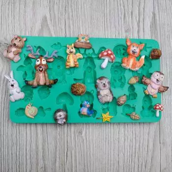 Молд силиконовый Лесные зверушки