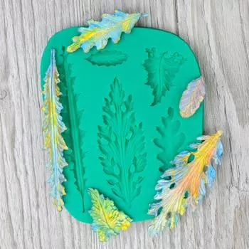 Молд силиконовый Листики Ассорти