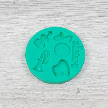 Молд силиконовый Музыкальные инструменты