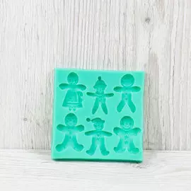 Молд силиконовый Пряничные человечки