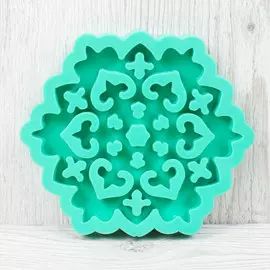 Молд силиконовый Снежинка большая-2