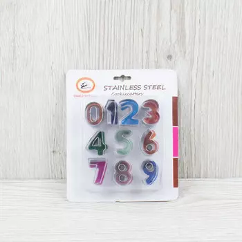 Набор форм для вырезания печенья Цифры № 2