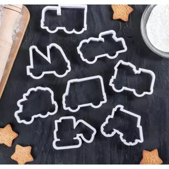 Набор форм для вырезания печенья гузовой транспорт 8 шт