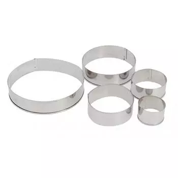 Набор форм для вырезания печенья Круг 5 шт