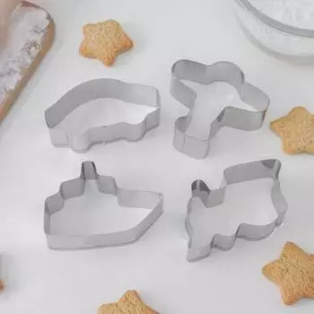 Набор форм для вырезания печенья Транспорт