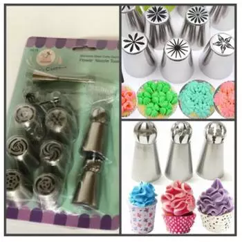 Набор кондитерских насадок 12 шт + ершик