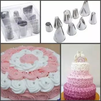 Набор кондитерских насадок 9 шт в кейсе