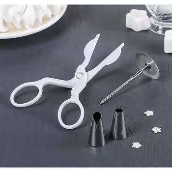 Набор кондитерский: ножницы, гвоздь, 2 насадки