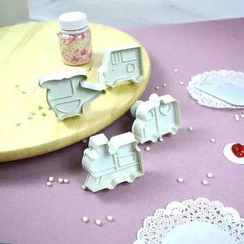 Набор плунжеров кондитерских 4 шт Машинки