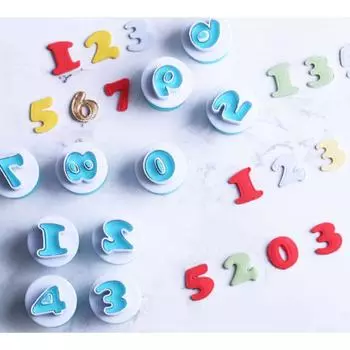 Набор плунжеров кондитерских Цифры10 шт