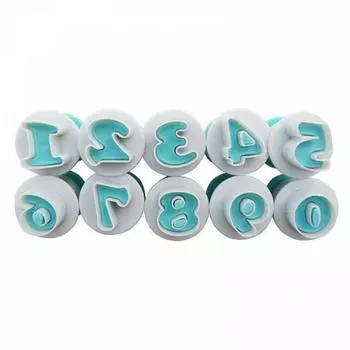 Набор плунжеров кондитерских Цифры 10 шт