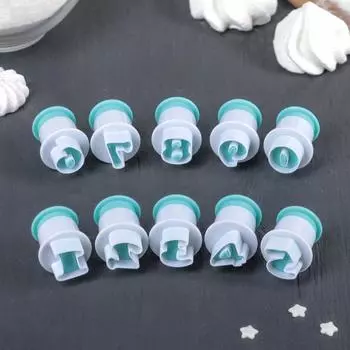 Набор плунжеров кондитерских Цифры 10 шт