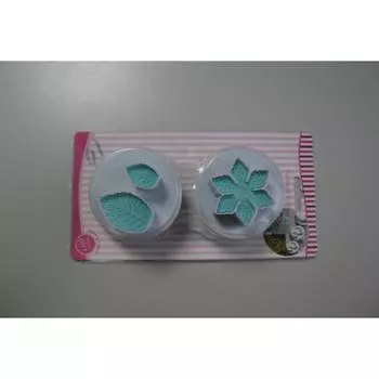 Набор плунжеров кондитерских для мастики и теста Цветок с листочками