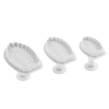 Набор плунжеров кондитерских для мастики и теста Резное перо