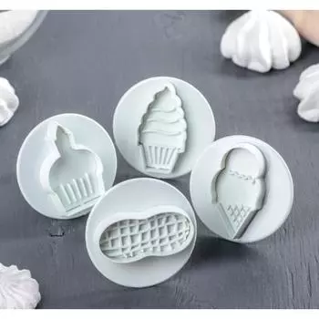 Набор плунжеров кондитерских Сладости 4 шт