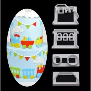 Набор выемок для мастики Паровоз с вагонами