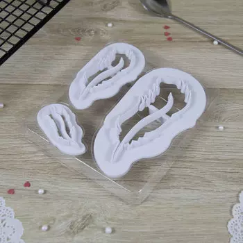 Набор выемок для мастики Пушистые Перья