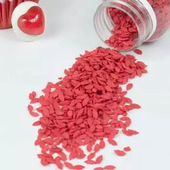 Посыпка кондитерская Губки красные 100 г