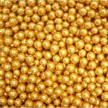 Посыпка кондитерская Шарики Золотые 6 мм 100 г