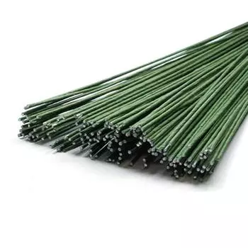 Проволока флористическая темно-зеленая 1,2 мм 20 шт