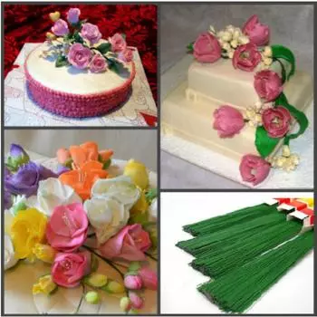 Проволока флористическая зеленая 1,5 мм 20 шт