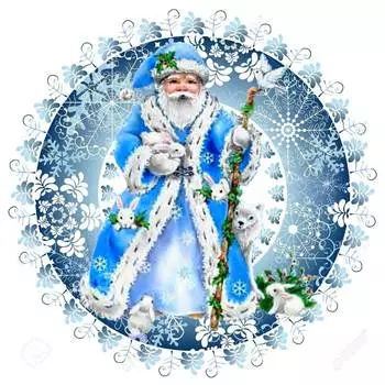 Съедобная картинка на торт Дед Мороз