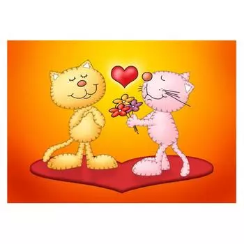 Съедобная картинка на торт Любовь (28х20 см)