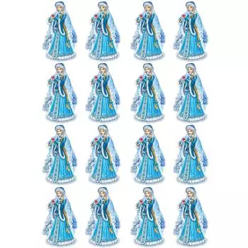 Съедобная картинка на торт Снегурочка