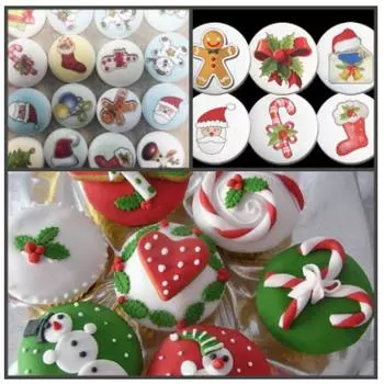 Сахарное украшение Новый год 10 шт