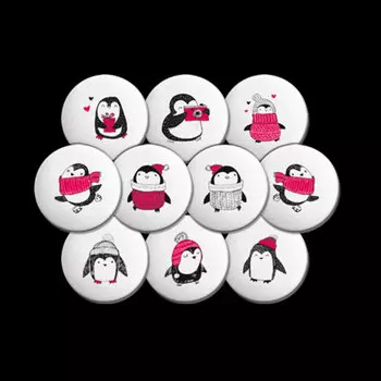Сахарные фигурки Пингвины 10 шт