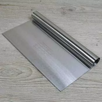 Шпатель кондитерский металлический с линейкой 22 см