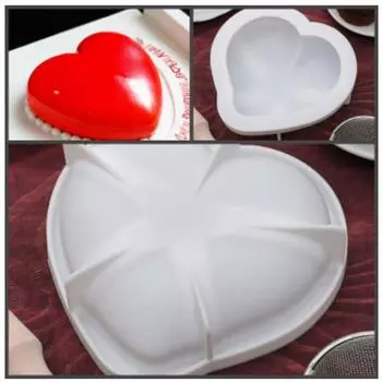 Силиконовая форма для муссовых тортов Сердечко
