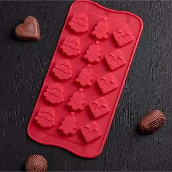 Силиконовая форма для шоколада Новогодний