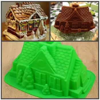 Силиконовая форма для выпечки Домик в лесу
