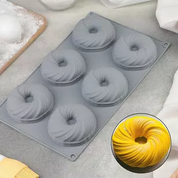 Силиконовая форма для выпечки и муссовых десертов Пончики воздушные