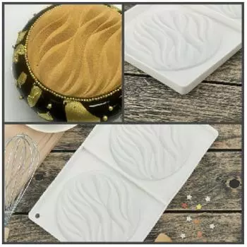 Силиконовая форма для выпечки и муссовых десертов Ривер