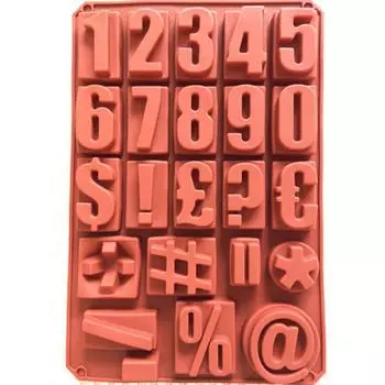 Силиконовая форма для выпечки и шоколада Цифры