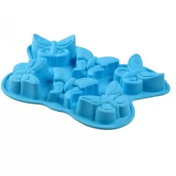 Силиконовая форма для выпечки кексов Бабочки