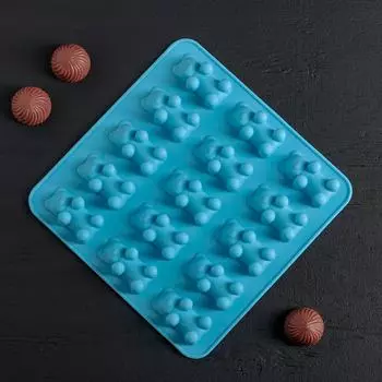 Силиконовая форма для выпечки Медвежата